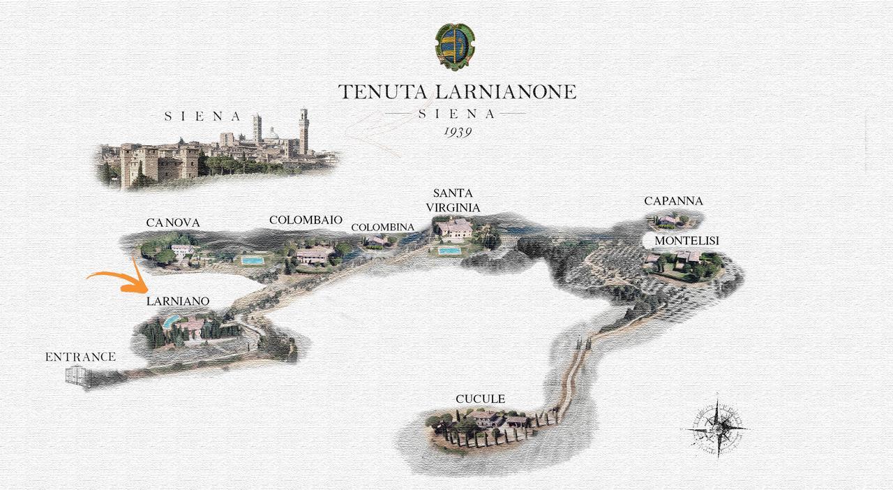Villa Larniano Siena Luaran gambar